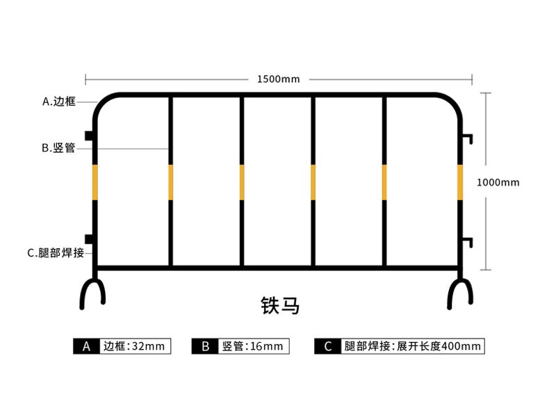 鐵馬護欄,鐵馬護欄規格價格,交通鐵馬護欄